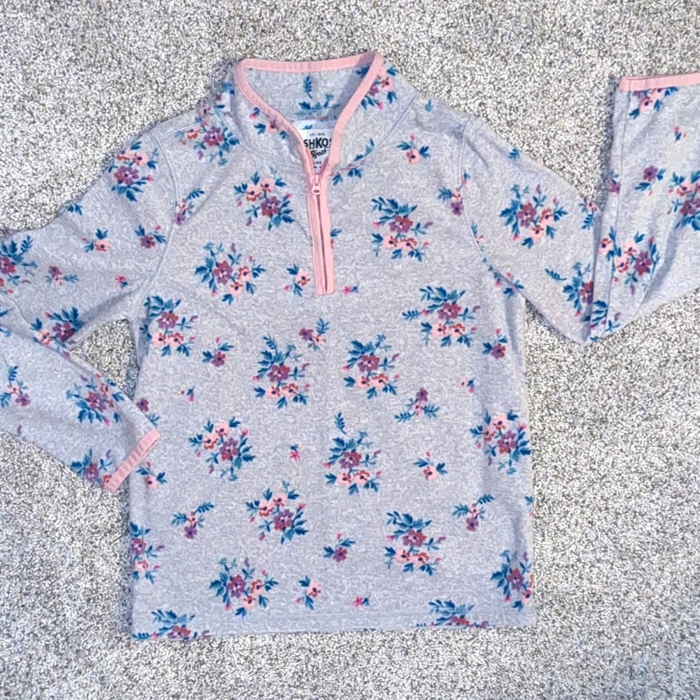 Girl's OshKosh B'gosh Quarter-Zip Fleece (Size 10)